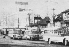 1955年ごろの高岡駅駅前通り