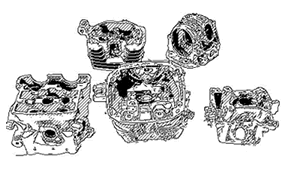 Molded items by Low pressure casting, Gravity die casting, and Tilt casting12